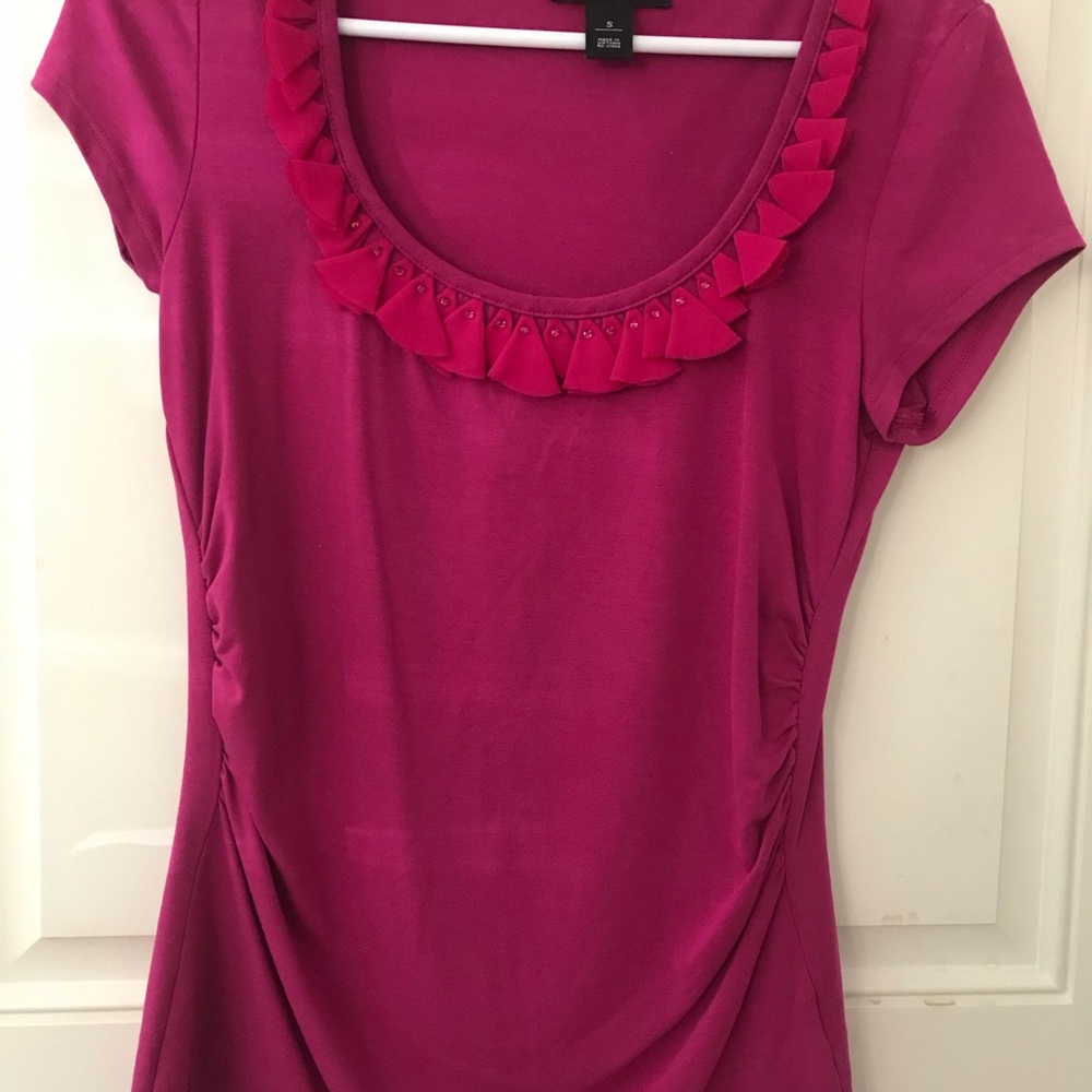 White House Black Market Pink Top Size S